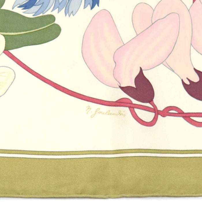 HERMES 
スカーフ 大判 シルク 
カレ 90 Flora Graeca ギリシャの花