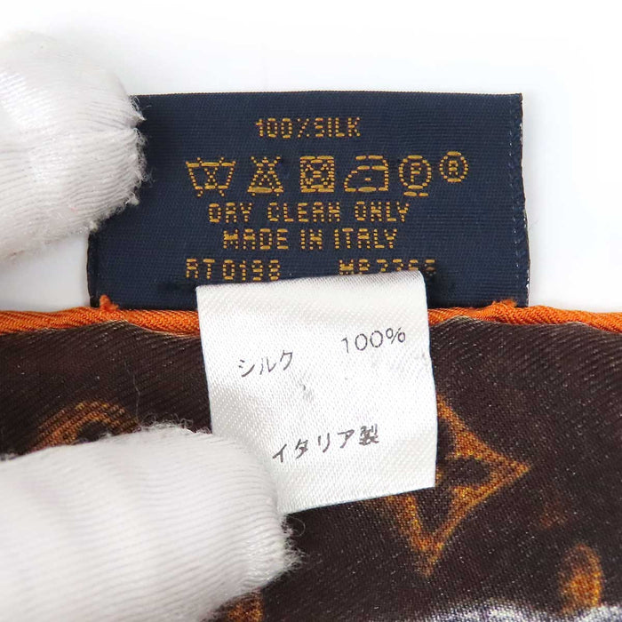 LOUIS VUITTON 
LV ロゴ 総柄 カレ シルク 大判 アニマル 猫 犬 
キャットグラム ショール 
モノグラム