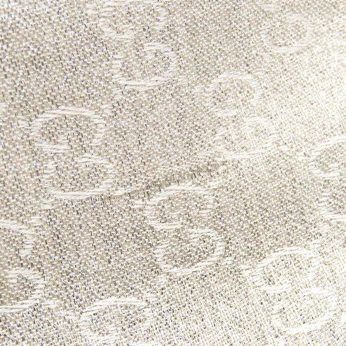 GUCCI 
Logo all-over pattern silk blend cashmere blend 
GG lame stole