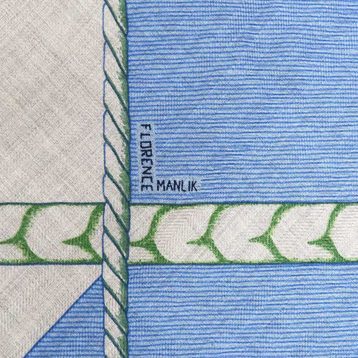 HERMES 
パルクール サン フォート カレ140 カシミヤ シルク 
カレジェアン PARCOURS SANS FAUTE 完璧なコース ショール