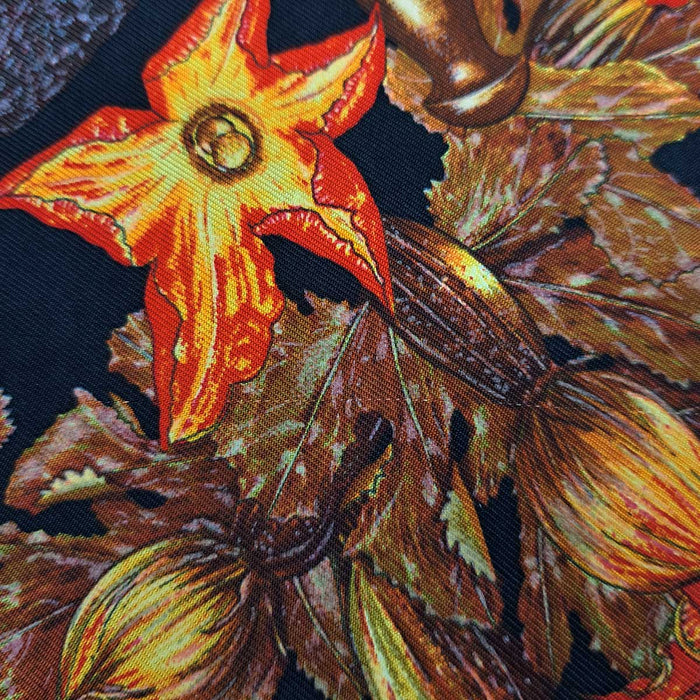 HERMES 
カボチャとコロシント スカーフ プチカレ シルク 
カレ 45 CITROUILLES ET COLOQUINTES