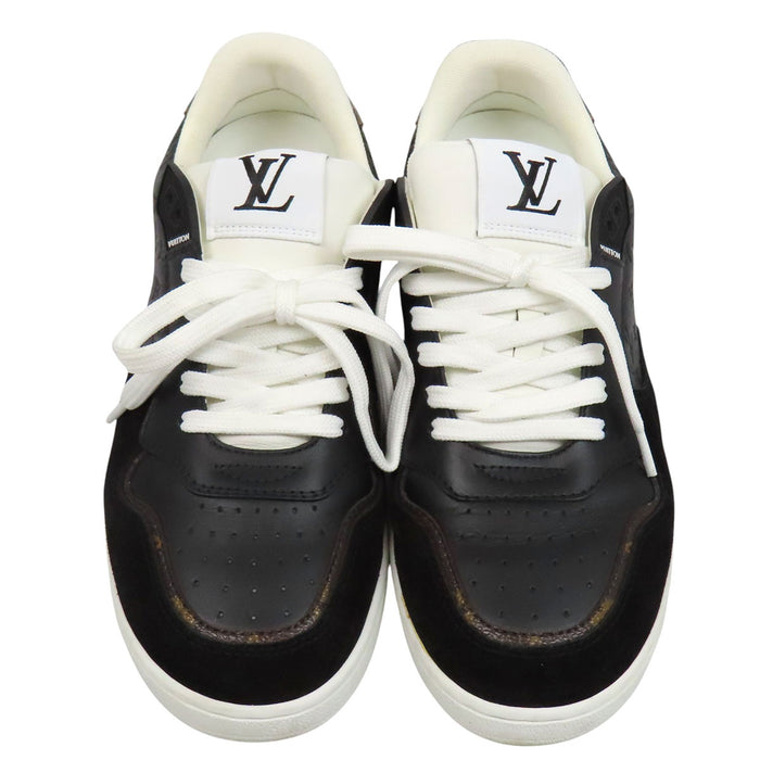LOUIS VUITTON 
ロゴ スウェード レザー ローカット レースアップ 
LV スタジアム スニーカー 
モノグラム