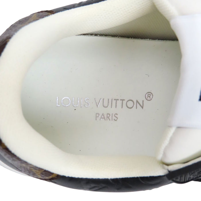LOUIS VUITTON 
ロゴ スウェード レザー ローカット レースアップ 
LV スタジアム スニーカー 
モノグラム
