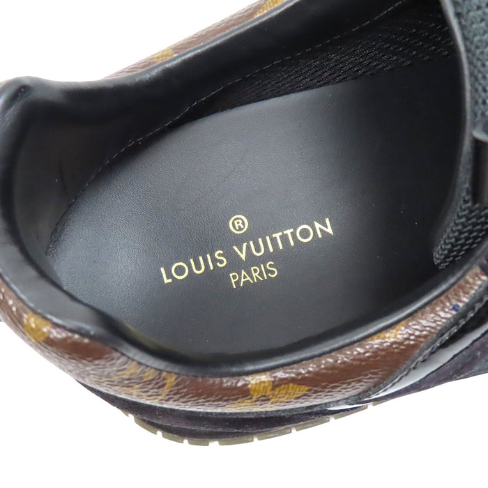 LOUIS VUITTON 
LVサークル ロゴ ローカット レザー スウェード パテント レースアップ 
ランアウェイ ライン スニーカー 
モノグラム
