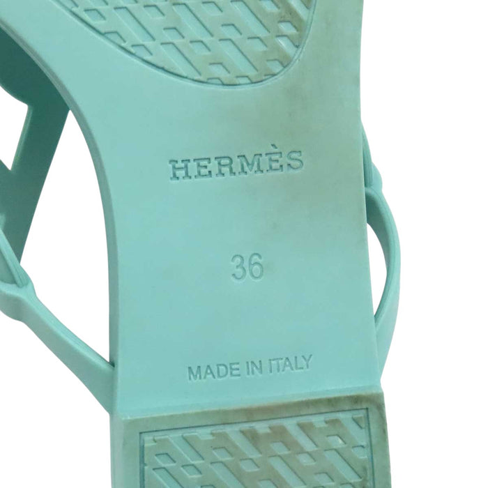 HERMES 
シェーヌダンクルモチーフ トングサンダル 
エジェリ ラバー サンダル