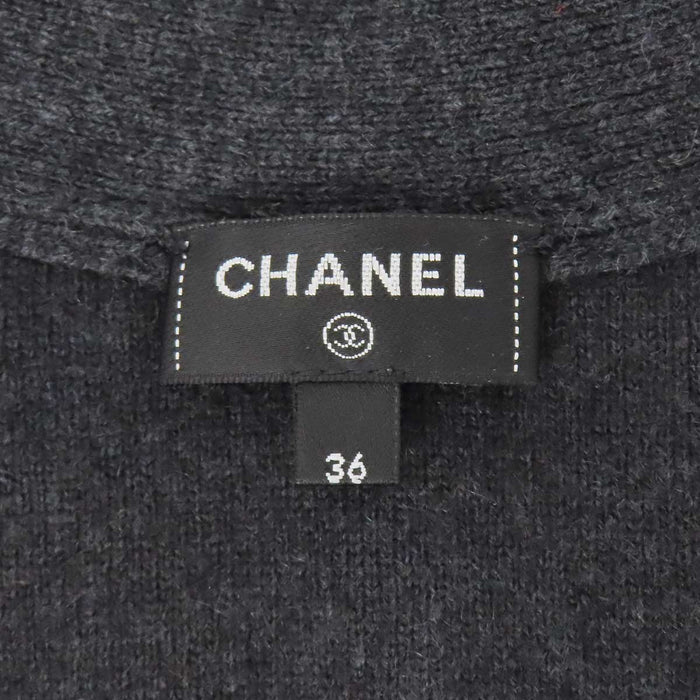 CHANEL 
COCO CC ココボタン 
ココマーク ラメ カシミヤ カーディガン