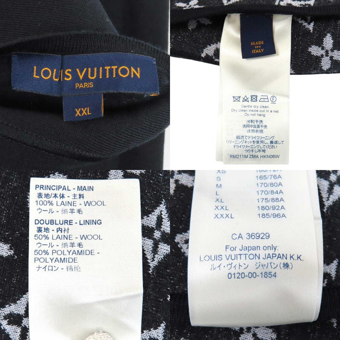 LOUIS VUITTON 
LV 総柄 ウール 
モノグラム リバーシブル イージーパンツ