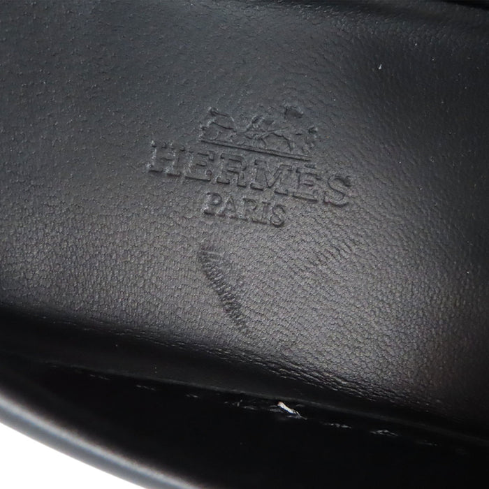 HERMES 
ロゴ ケリーバックル レザー シルバーカラーメタル 
ゲーム スリッポン スニーカー