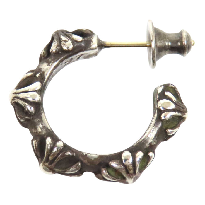 CHROME HEARTS 
HOOP CROSS SML シルバー 
クロス バンド フープ ピアス