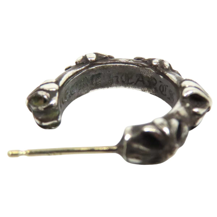 CHROME HEARTS 
HOOP CROSS SML シルバー 
クロス バンド フープ ピアス
