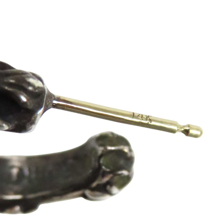 CHROME HEARTS 
HOOP CROSS SML シルバー 
クロス バンド フープ ピアス