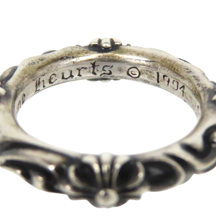 CHROME HEARTS 
CH SBT BAND Cross Silver 1994 Engraved 
SBT Band Ring