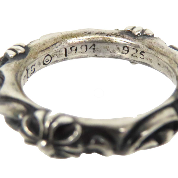 CHROME HEARTS 
CH SBT BAND Cross Silver 1994 Engraved 
SBT Band Ring