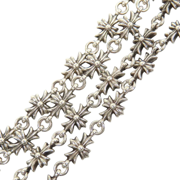 CHROME HEARTS 
CHKE CHN TNYE W/CH CRS ファットクロス ECHプラス 
タイニーE チョーク チェーン ロザリオ ネックレス 24インチ