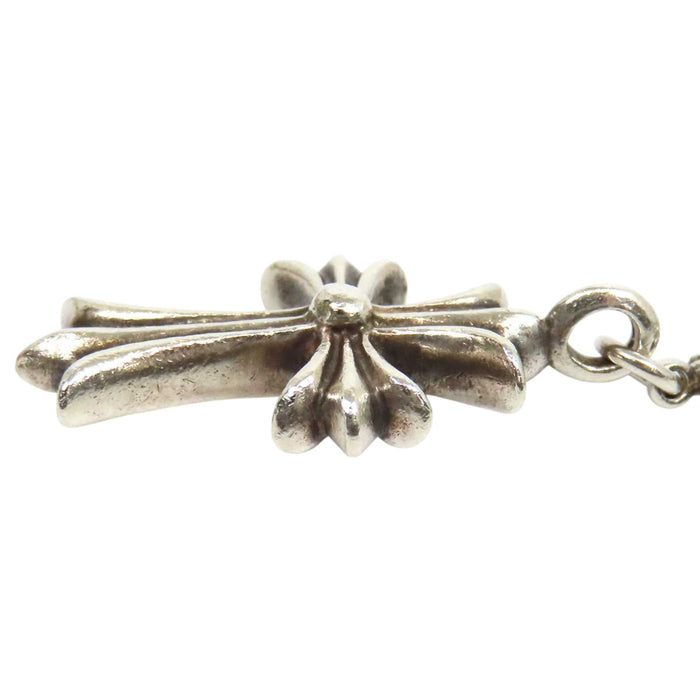 CHROME HEARTS CHKE CHN TNYE W/CH CRS Fat Cross ECH Plus Tiny E Choke Chain Rosary Necklace 24 inch