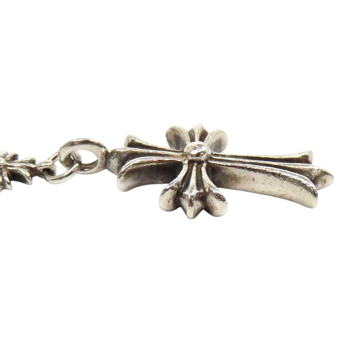 CHROME HEARTS 
CHKE CHN TNYE W/CH CRS ファットクロス ECHプラス 
タイニーE チョーク チェーン ロザリオ ネックレス 24インチ