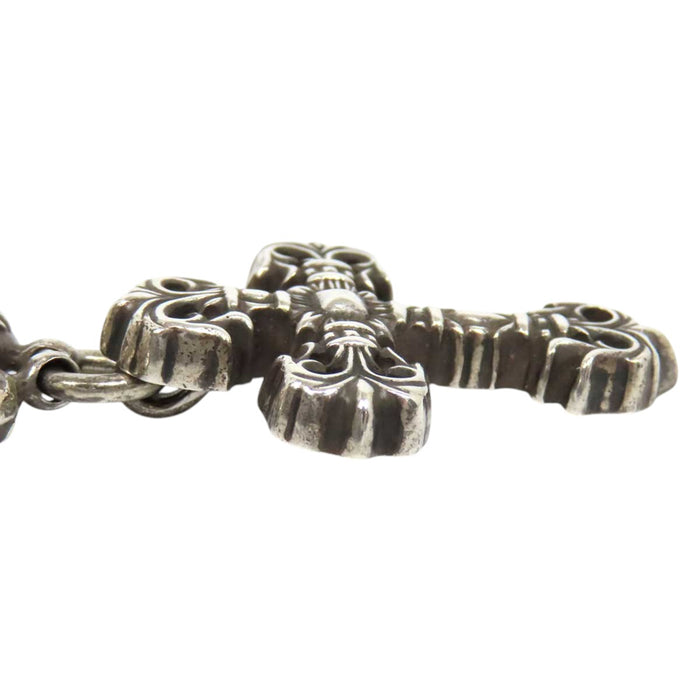 CHROME HEARTS 
CHプラス シルバー 
フィリグリー クロス クロスボール ネックレス