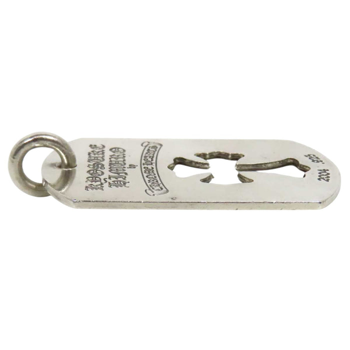 CHROME HEARTS 
CH シルバー 2004年刻印 
氷室京介 カットアウト ラージ ドッグタグ イニシャル トップ