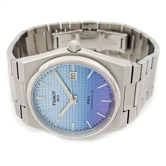 TISSOT 
PRX ブルーグラデーション 
箱ギャラ付