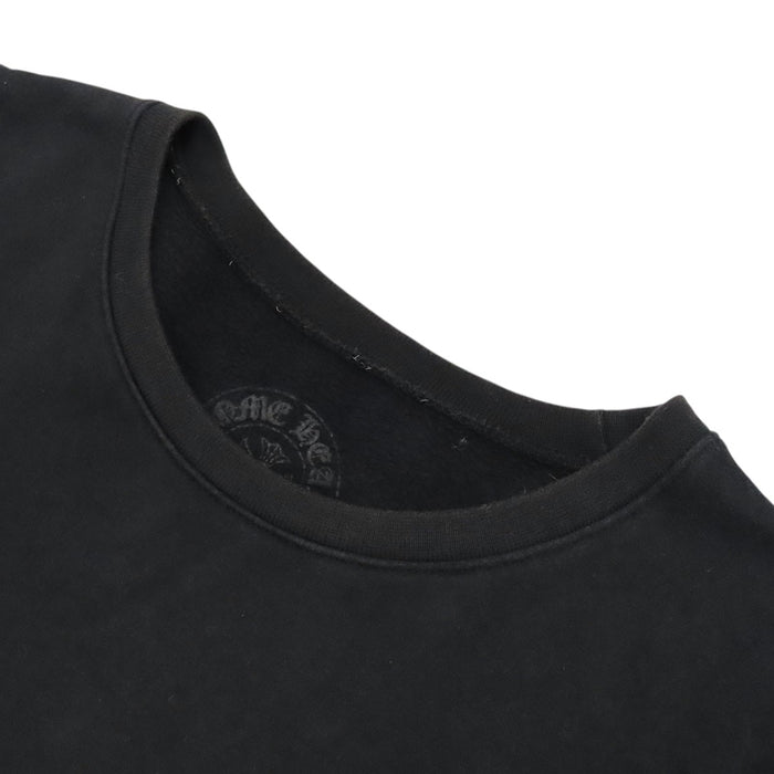 CHROME HEARTS 
CH コットン 裏起毛 
袖フローラル ホースシュー スウェット