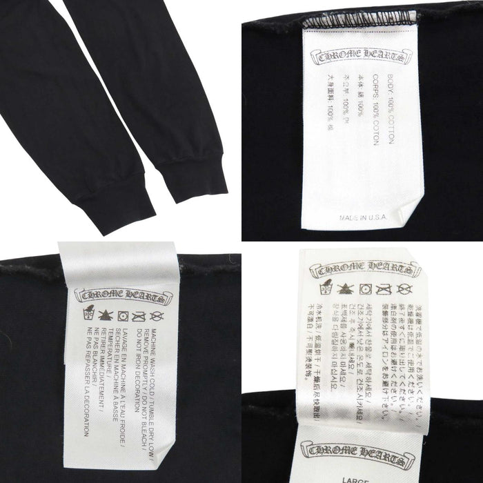 CHROME HEARTS 
スクロールラベル コットン 
ハイビスカス ホノルル限定 ロングスリーブ Tシャツ