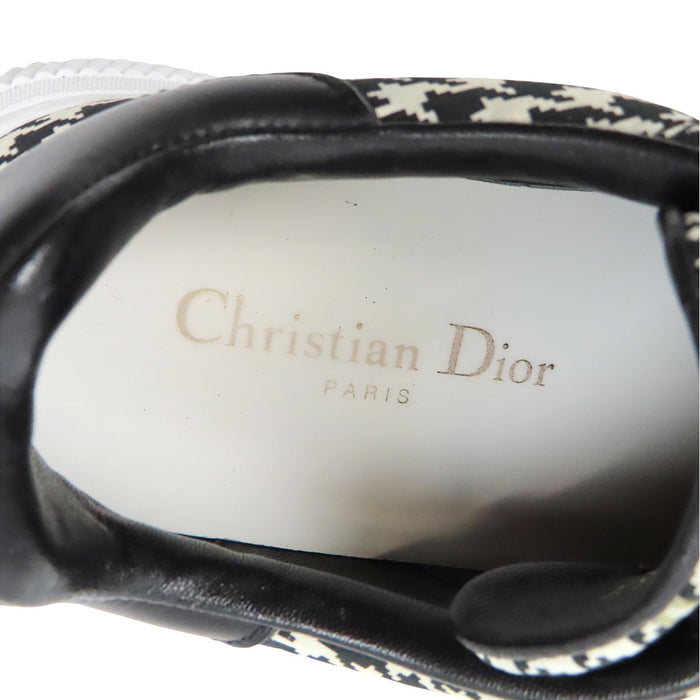 Dior 
ロゴ bee 千鳥格子柄 ファブリック レザー レースアップ 
D SMASH ローカット スニーカー