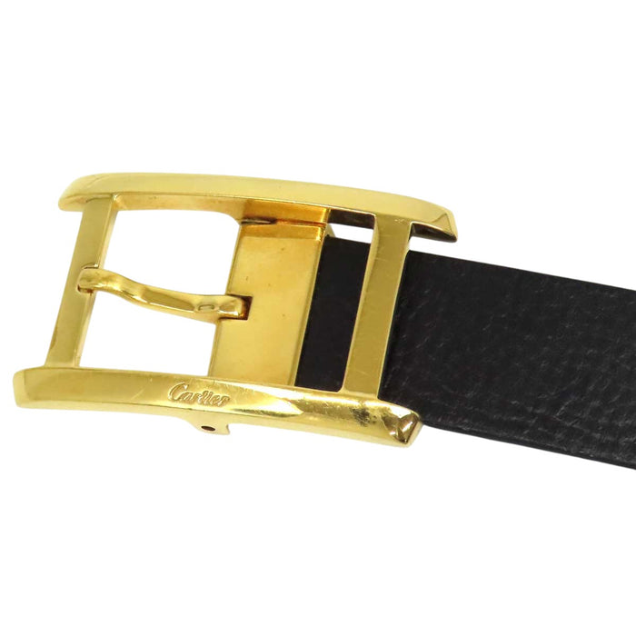 CARTIER  
Logo in pelle con metallo color oro  
Cinturino Tank