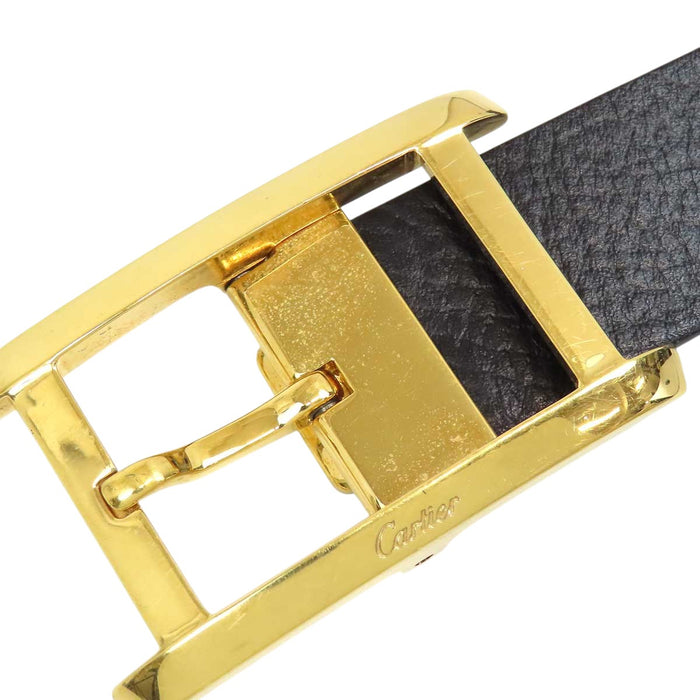 CARTIER  
Logo in pelle con metallo color oro  
Cinturino Tank