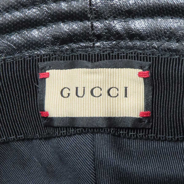 GUCCI 
ロゴ 総柄 
GG クリスタル バケットハット