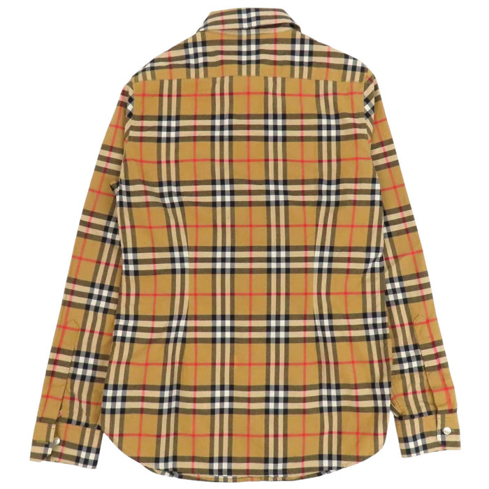 BURBERRY 
総柄 コットン 
ノバチェック ロングスリーブ シャツ