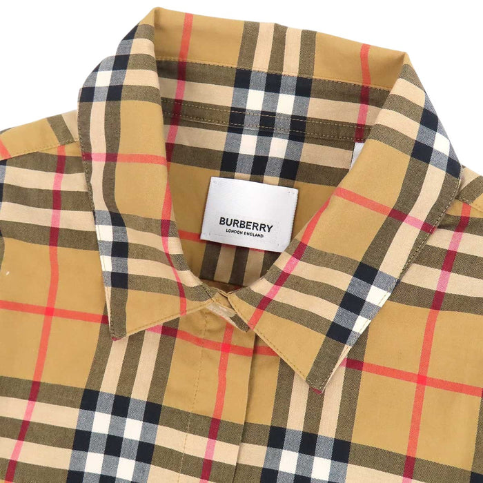 BURBERRY 
総柄 コットン 
ノバチェック ロングスリーブ シャツ