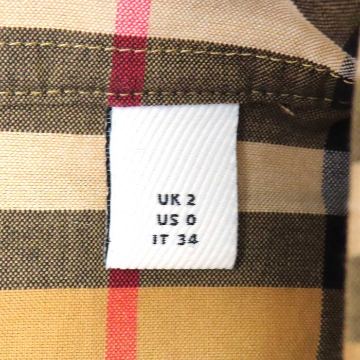 BURBERRY 
総柄 コットン 
ノバチェック ロングスリーブ シャツ