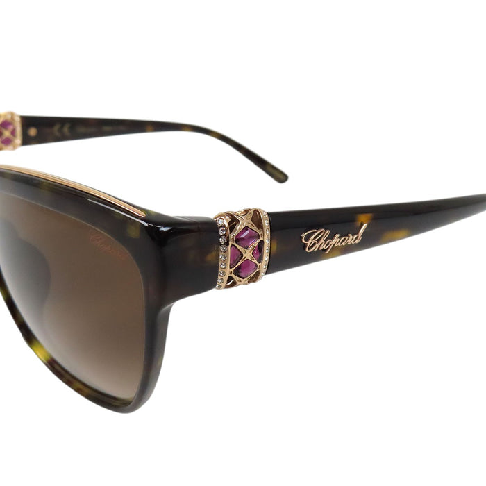 Chopard 
ビジュー ラインストーン ロゴ ゴールドカラーメタル 
サングラス