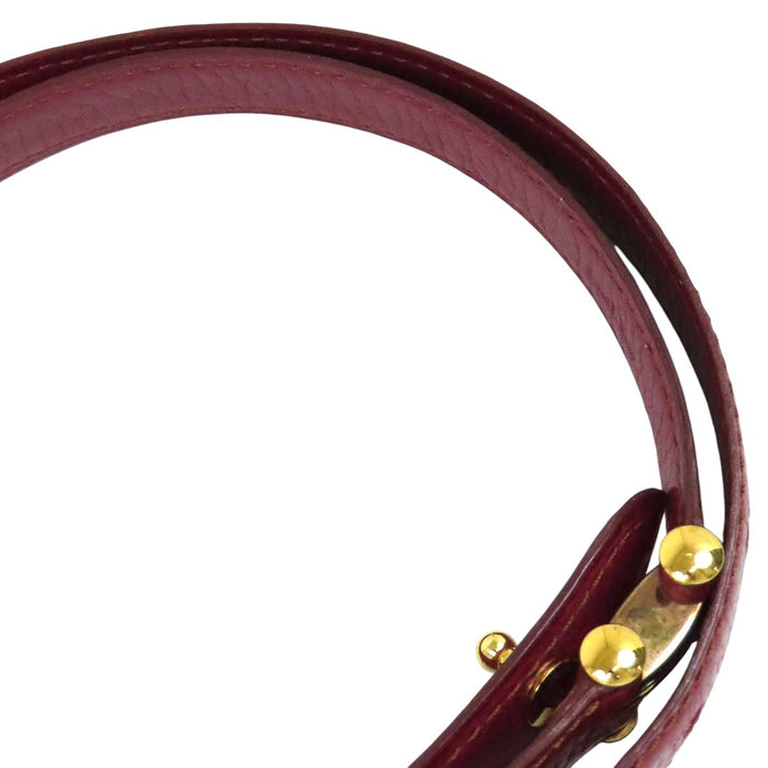 CARTIER  
Cintura in pelle con logo della linea Must