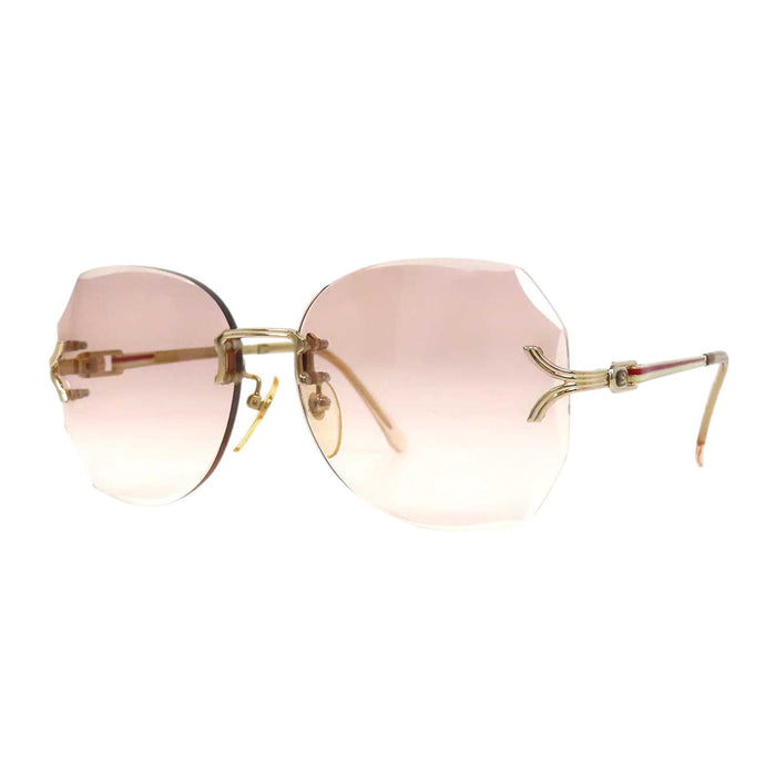 YVES SAINT LAURENT 
YSLロゴ グラデーション 
ヴィンテージ リムレス サングラス