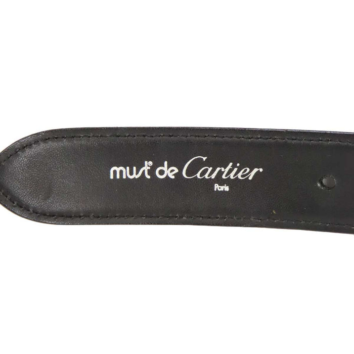 CARTIER 
ロゴ レザー 
マスト ドゥ カルティエ サントス ベルト