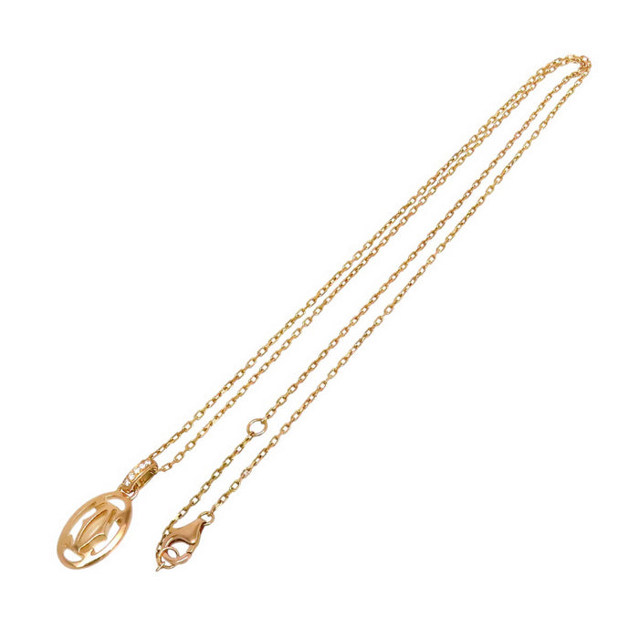 CARTIER 
ロゴ ドゥーブルC ダイヤモンド ネックレス