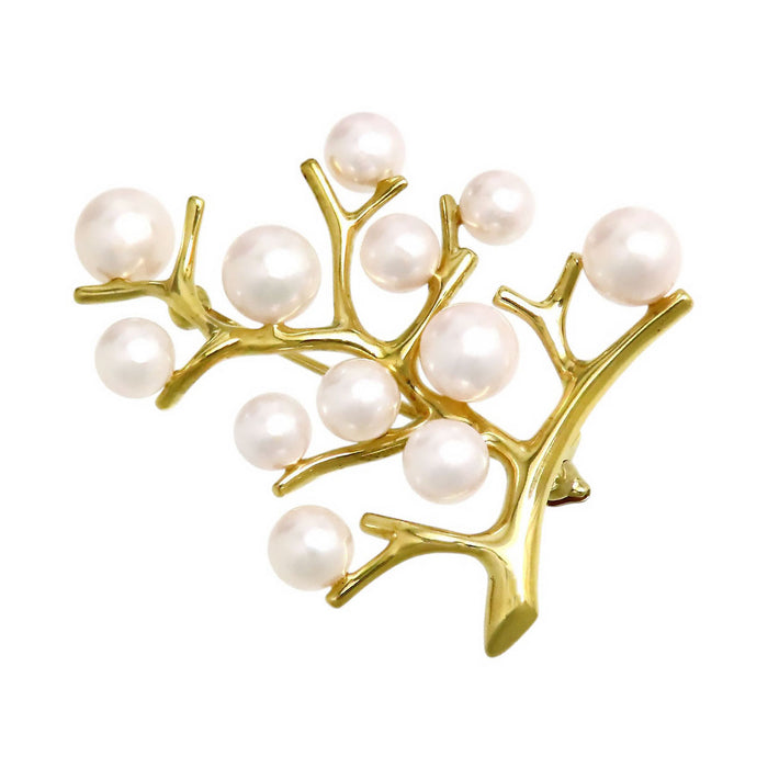 MIKIMOTO 
Tree of Happiness Akoya Pearl Brooch