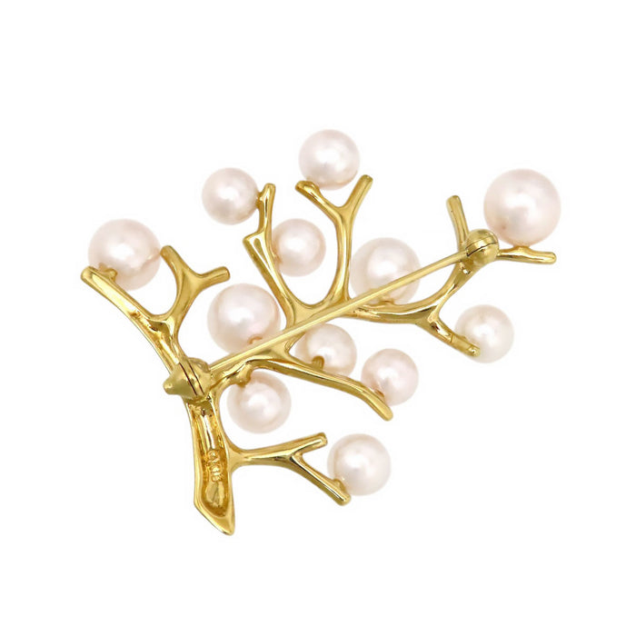 MIKIMOTO 
Tree of Happiness Akoya Pearl Brooch