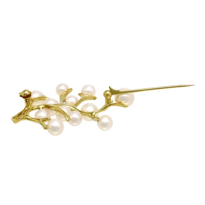 MIKIMOTO 
Tree of Happiness Akoya Pearl Brooch