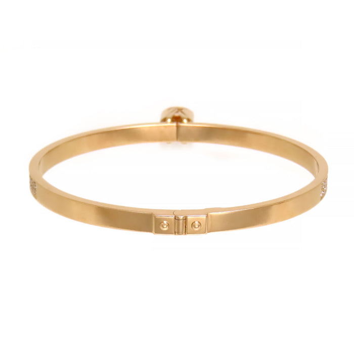 LOUIS VUITTON  
Bracelet Lockit Padlock Diamond Bangle