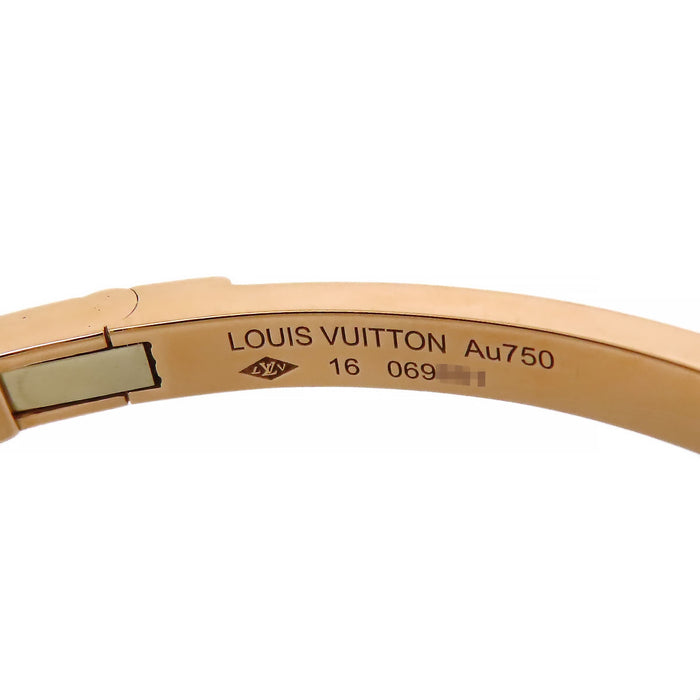 LOUIS VUITTON  
Bracelet Lockit Padlock Diamond Bangle