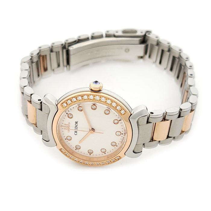 SEIKO  
Credor Linealux Lunette Diamants  
Avec garantie
