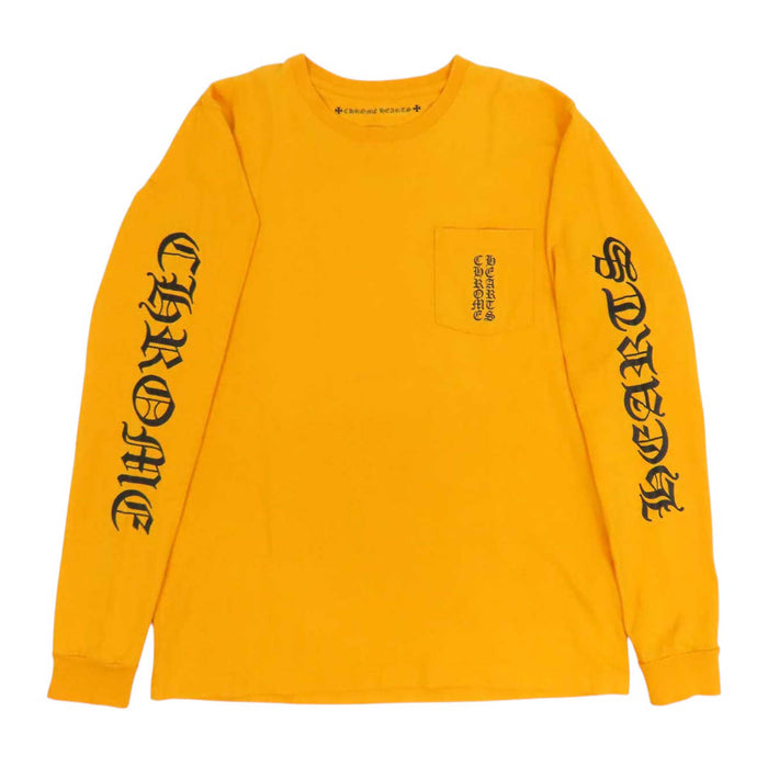 CHROME HEARTS 
CH バーティカルロゴ コットン 
アームロゴ ロングスリーブ Tシャツ