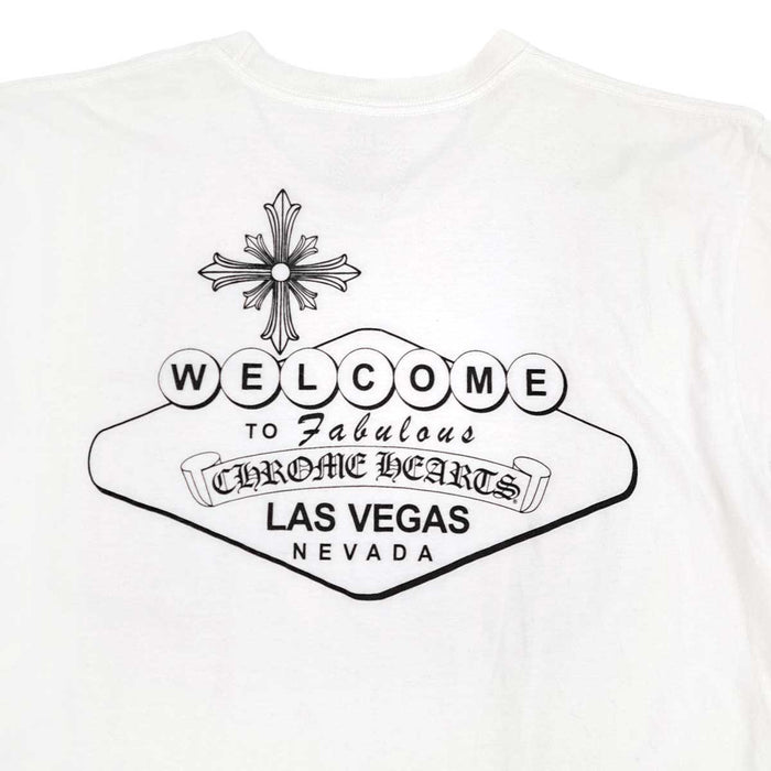 CHROME HEARTS 
CH LAS VEGAS コットン ヴィンテージ ホースシュー クロス 
ラスベガス限定 WELCOME プリント Tシャツ