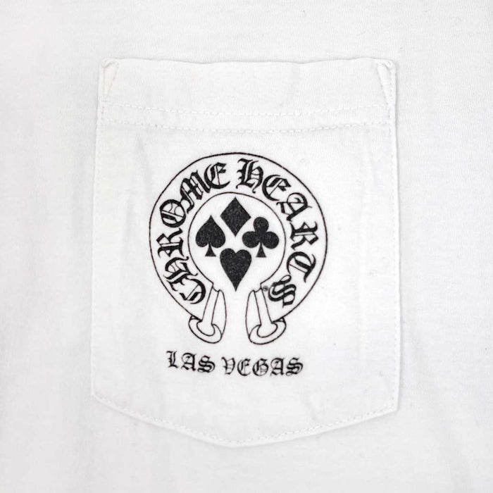 CHROME HEARTS 
CH LAS VEGAS コットン ヴィンテージ ホースシュー クロス 
ラスベガス限定 WELCOME プリント Tシャツ