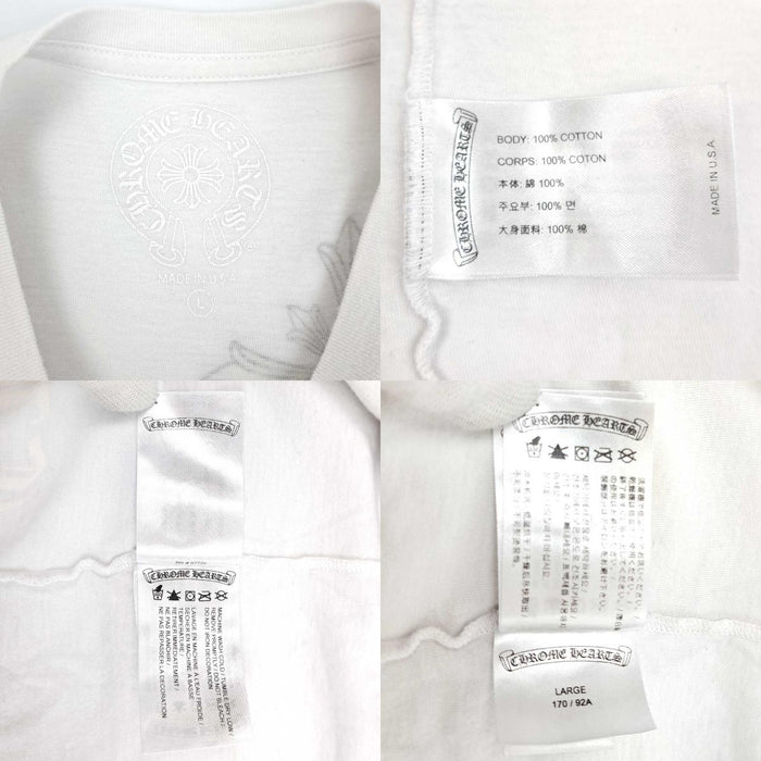 CHROME HEARTS  
CH 拉斯维加斯 棉质 复古 马蹄铁 十字架  
拉斯维加斯限定 WELCOME 印花 T恤