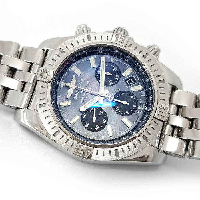 BREITLING 
クロノマット44 ブルーシェル 
箱ギャラ付