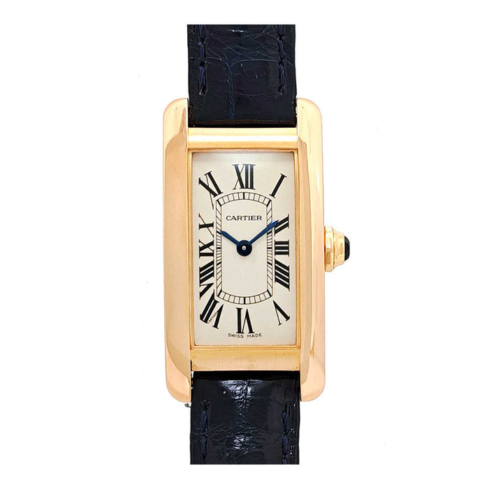 CARTIER 
タンク アメリカン ウォッチ 
箱ギャラ付