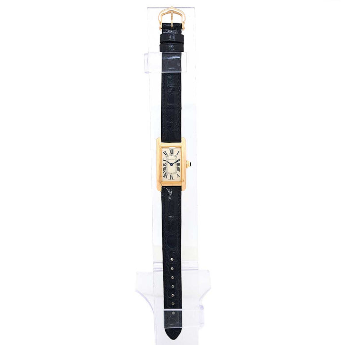 CARTIER 
タンク アメリカン ウォッチ 
箱ギャラ付